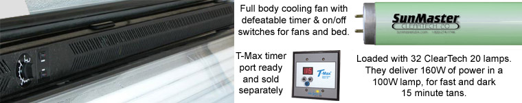 Features of this tanning bed