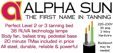 AS36 Tanning Bed Info