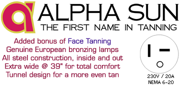 AS24BF Tanning Bed Info